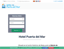Tablet Screenshot of hotelpuertadelmar.es